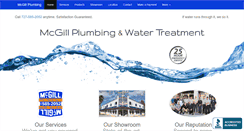 Desktop Screenshot of mcgillplumbing.com