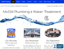 Tablet Screenshot of mcgillplumbing.com